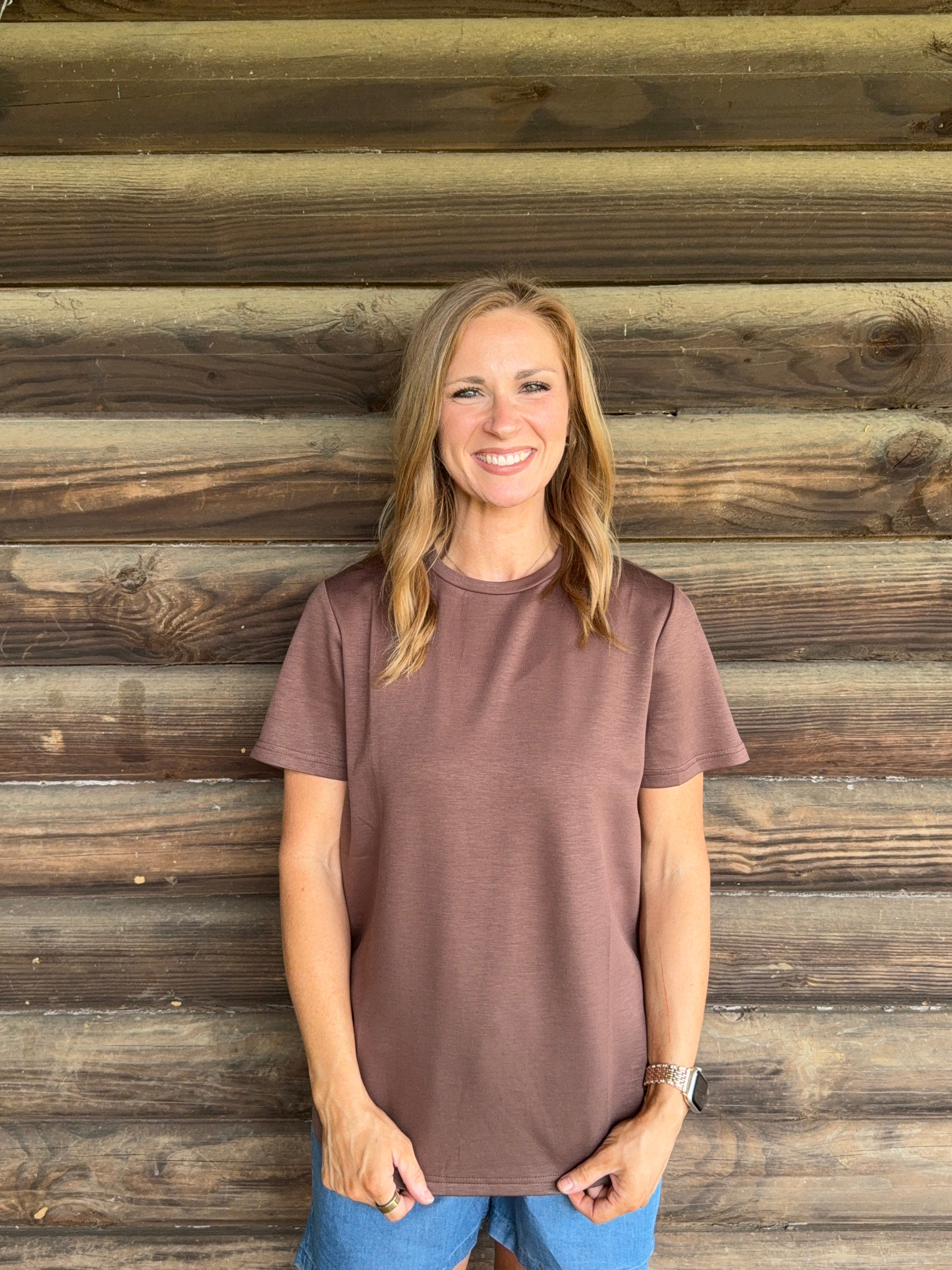 CLOUD BASIC TEE *MOCHA