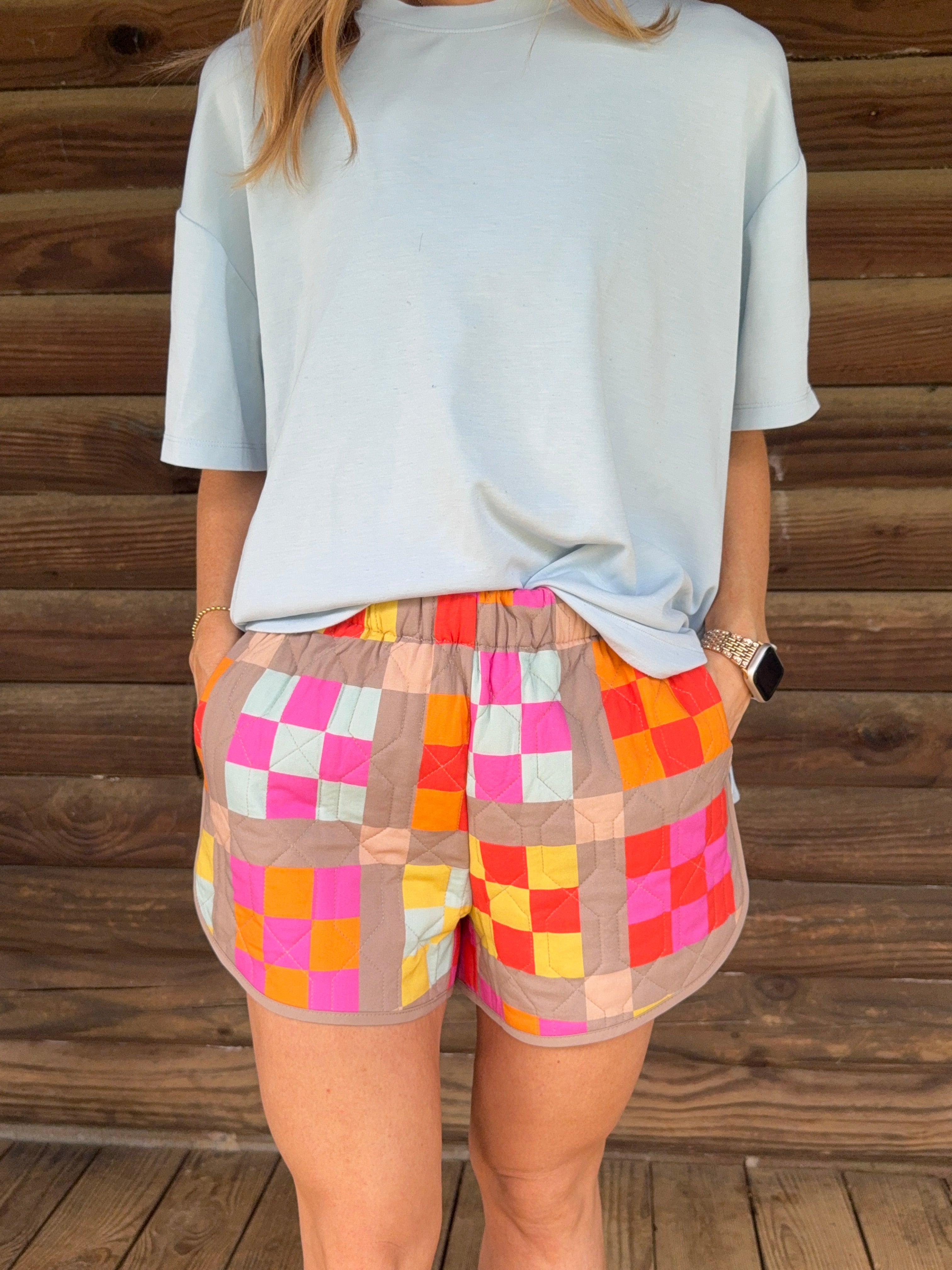 Patchwork Shorts
