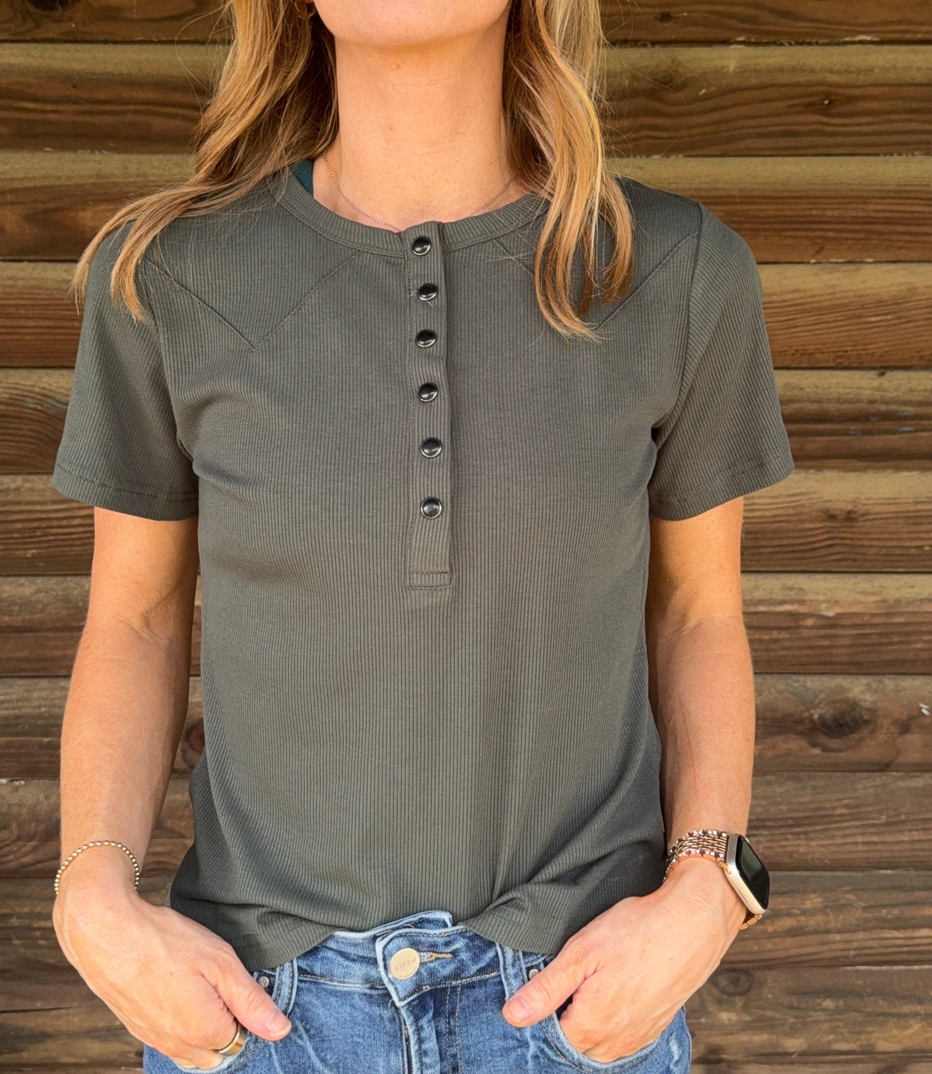Sagebrush Henley Top