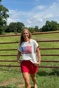 STAR-SPANGLED KNIT TOP